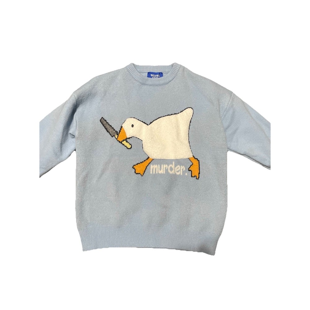 Aelfric Eden Light Blue Goose Sweater - Picture 6 of 12